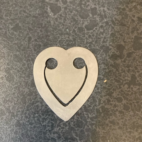 Hand Crafted Accessories - 12 Heart Metal bookmarks handmade